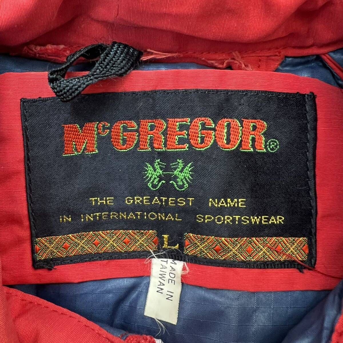 McGREGOR 程よいボリューム感 ダウンジャケット レッド 赤 L 秋冬 