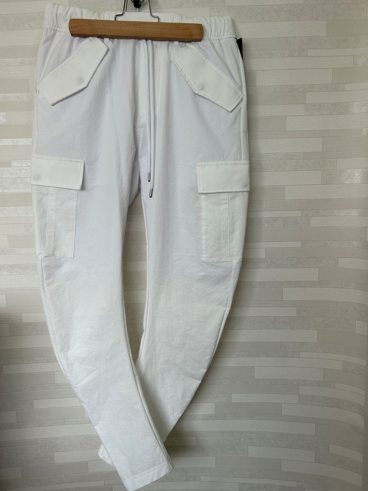 【LEON×B'2nd×wjk】 スリムパンツ Mサイズ 白 メンズ