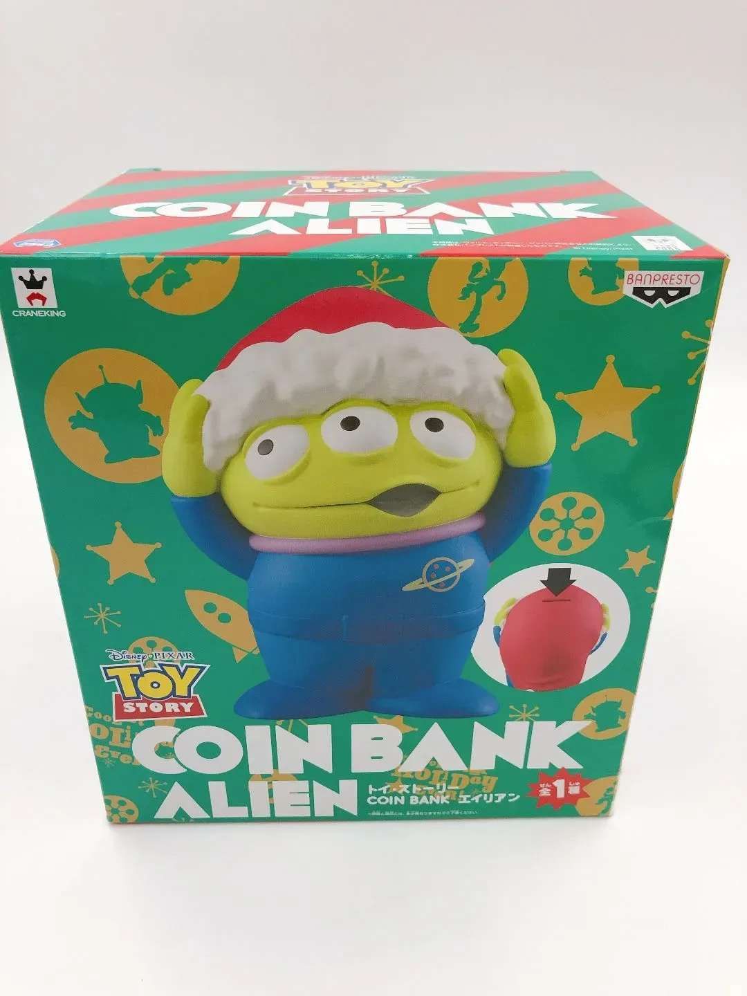 ♪) COIN BANK TOY STORY コインバンク 貯金箱 トイ・ストーリー エイリアン サンタver. クリスマス