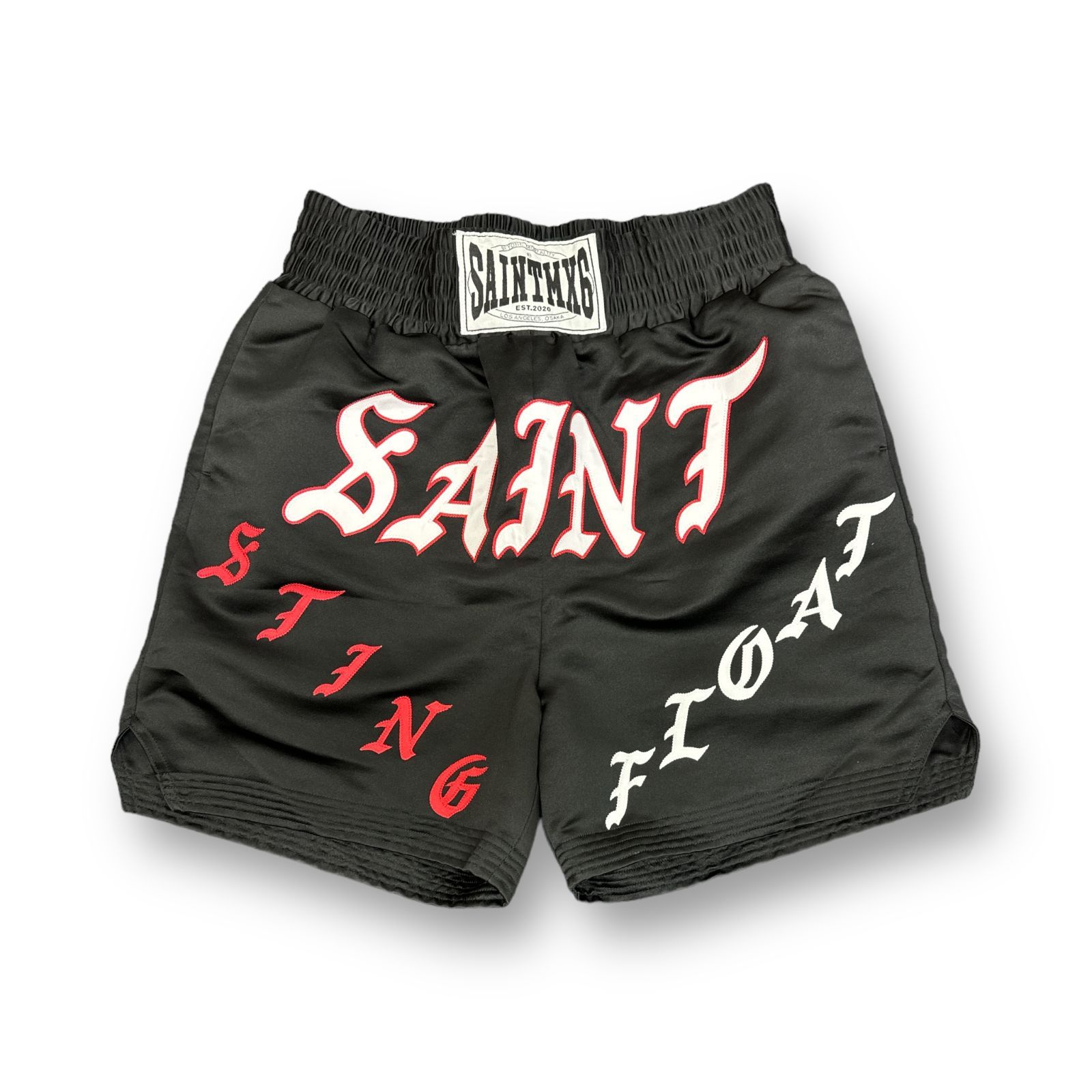 定価55000円 SAINT MICHAEL 23SS SHORTS BOXING ボクシングショーツ ハーフパンツ セントマイケル  SM-S23-0000-063 ブラック M 67243A6