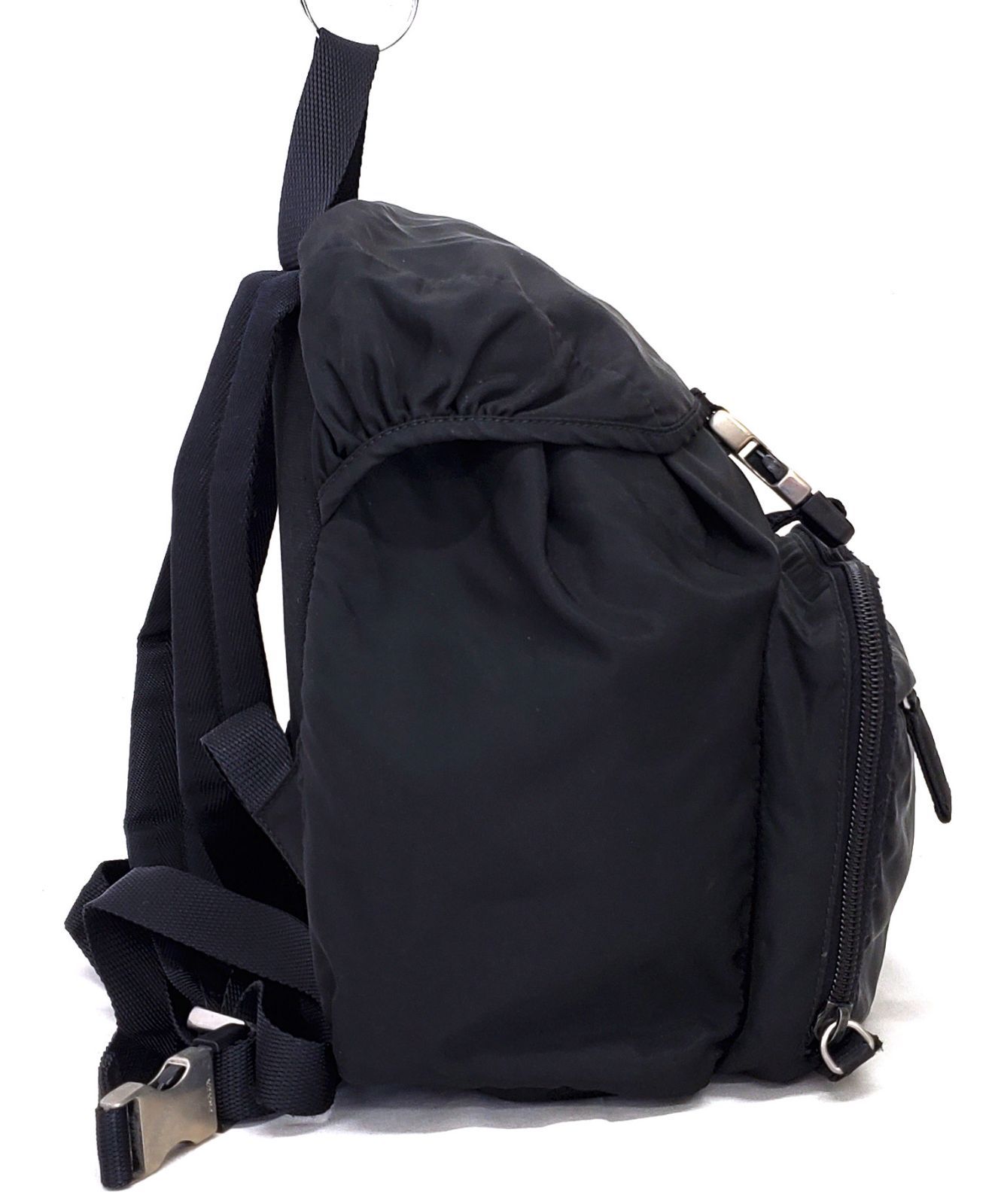 美品 PRADA プラダ リュック バッグパック デイパック ナイロン ブラック D1576 超美品【プラダ】リュックサック ナイロン バックパック