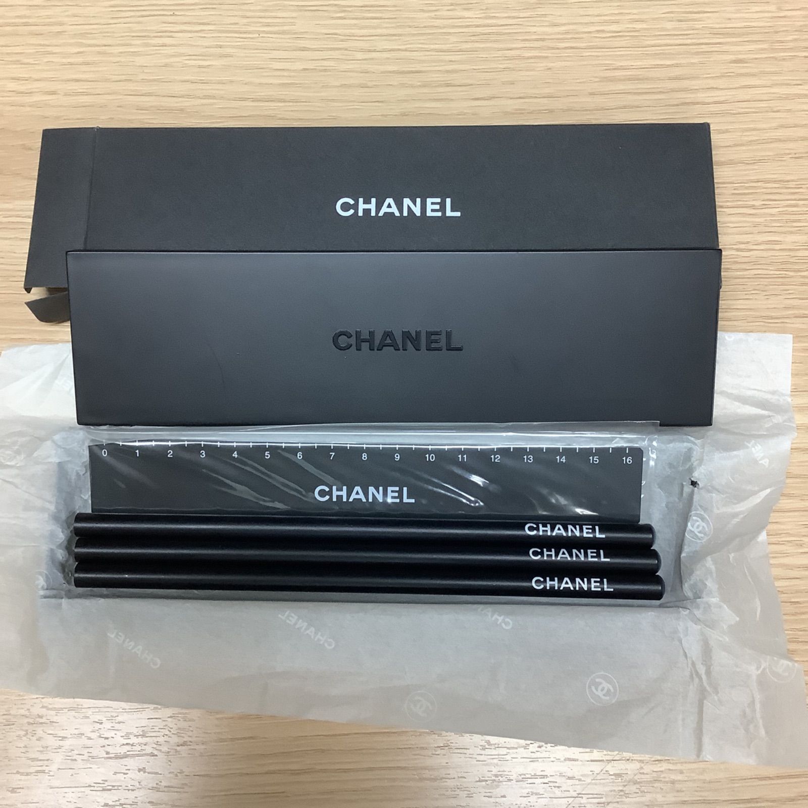 CHANEL シャネル ペンケース 鉛筆 定規 ノベルティ - メルカリ