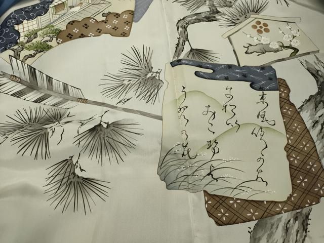 平和屋着物○男性 本場大島紬 アンサンブル 100亀甲 総詰め 正絹 逸品  