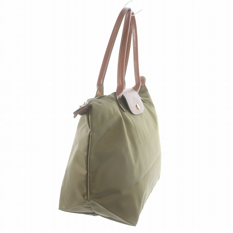 LONGCHANP トートバッグ ルプリアージュ カーキ ブラウン L ロンシャン LONGCHAMP ルプリアージュ L トートバッグ
