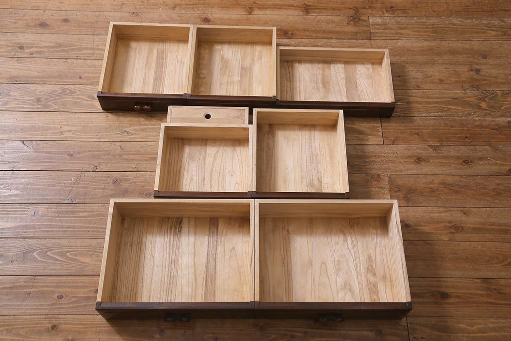 茶箪笥 ケヤキ材 漆塗り 工芸家具 R-040295 - メルカリ