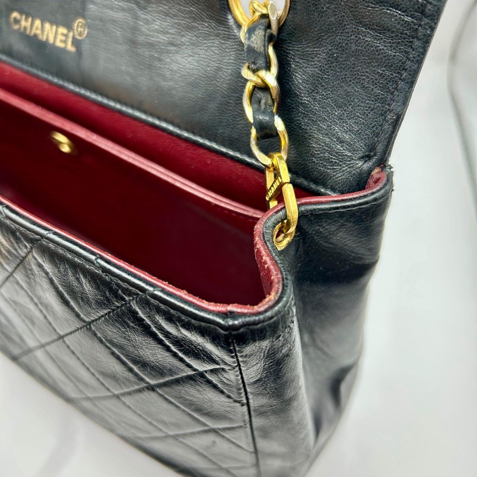 ハルミ♡シャネル　マトラッセ　ラムスキン　ターンロック　チェーン CHANEL】シャネル チェーンショルダー ショルダーバッグ