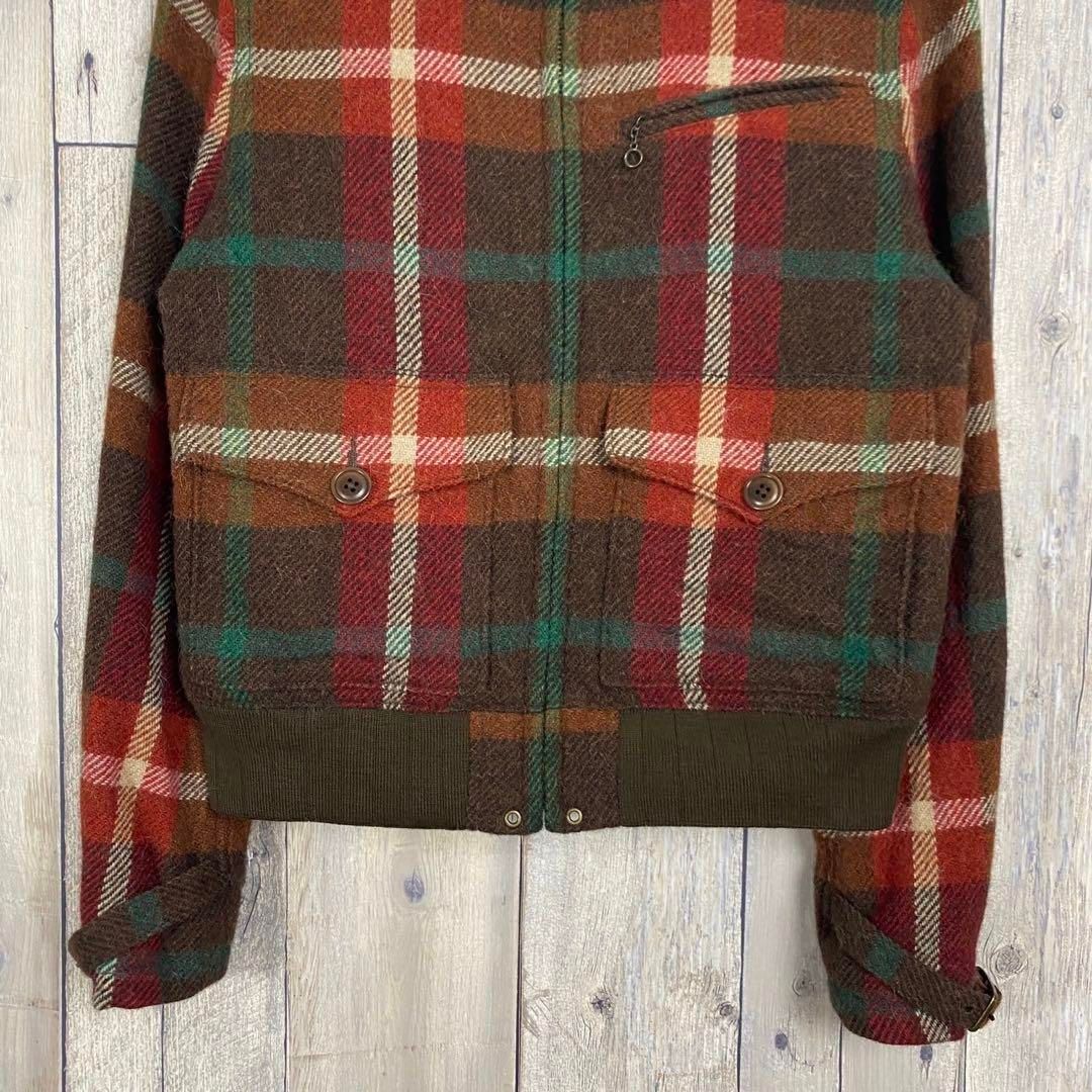 RALPH LAUREN ラルフローレン 襟ボア チェック ジャケット S - メルカリ