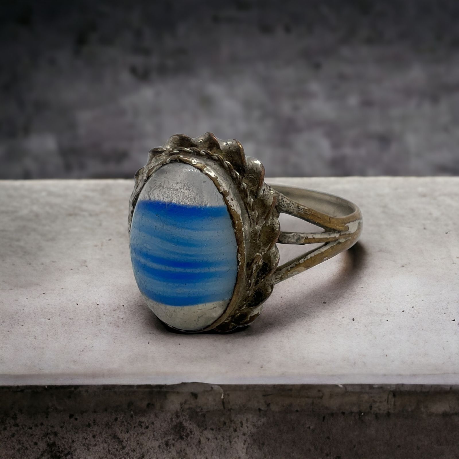 指輪 リング 白 青 水色 20号 インディアンジュエリー アクセサリー  