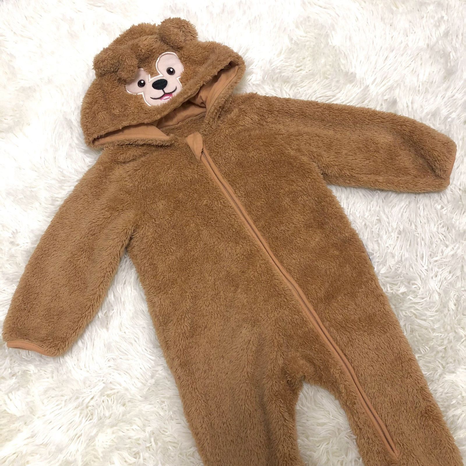 美品】ダッフィー ロンパース フリース 着ぐるみ ディズニー 