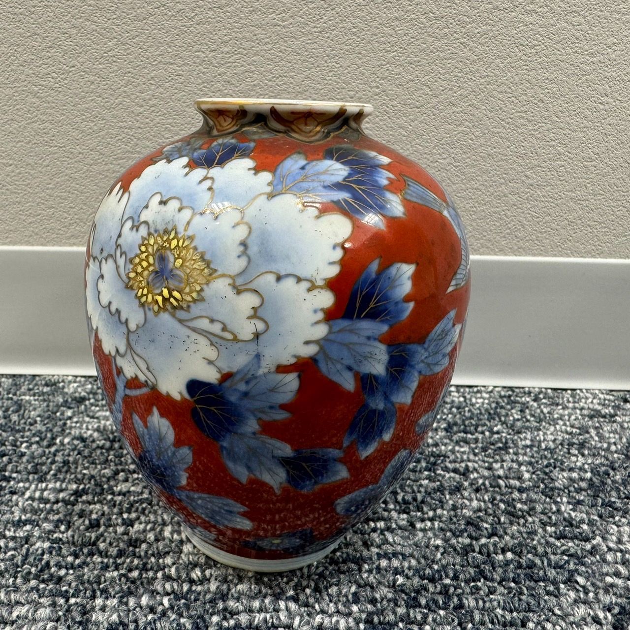 深川製磁 花瓶 牡丹赤外 3号 ミニ TKID - メルカリ