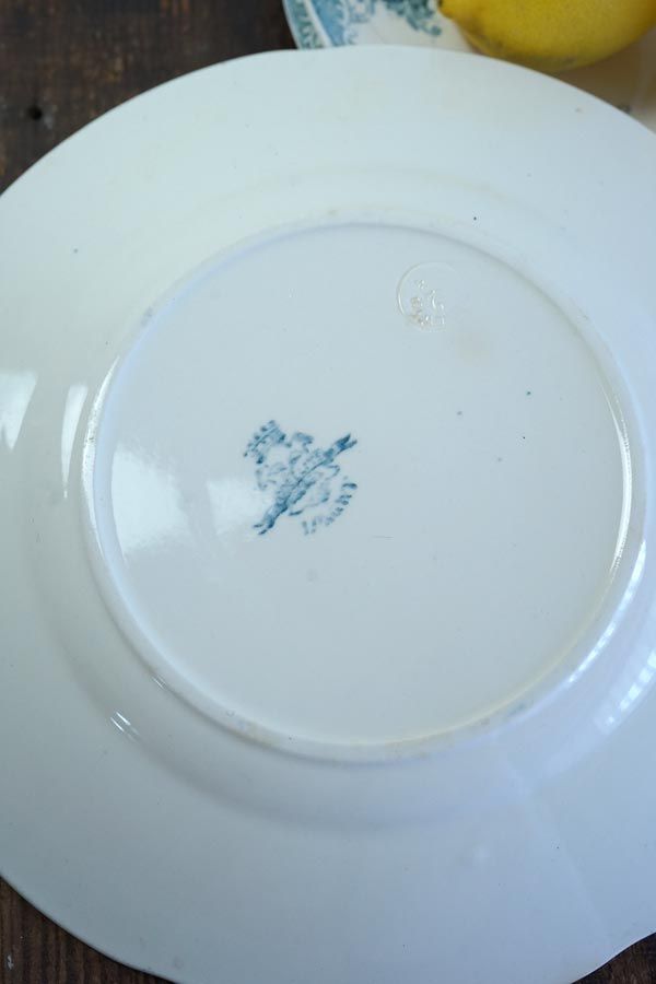 ロンウィ ゴブランLongwy Gobelinsのディナープレート25.5cm 人気 1900