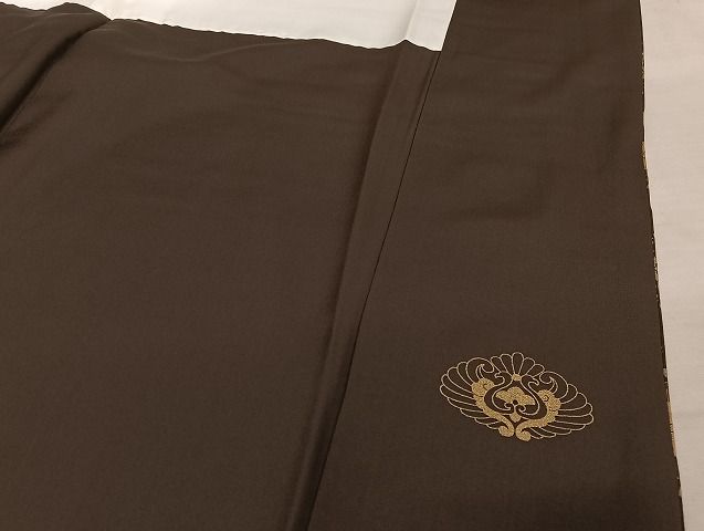 平和屋着物○黄金繭 訪問着 駒刺繍 花丸文 金糸 金彩 さが美扱い 正絹