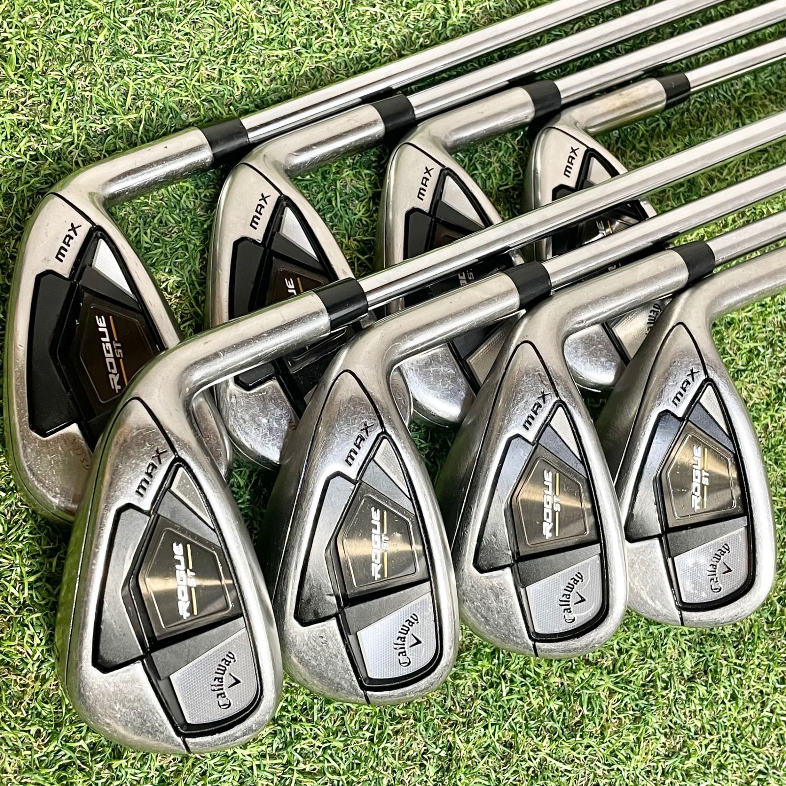 【良品】豪華8本 キャロウェイ ローグST マックス メンズアイアンセット S 豪華8本】Callaway ROGUE ST MAX キャロウェイ ローグエスティ