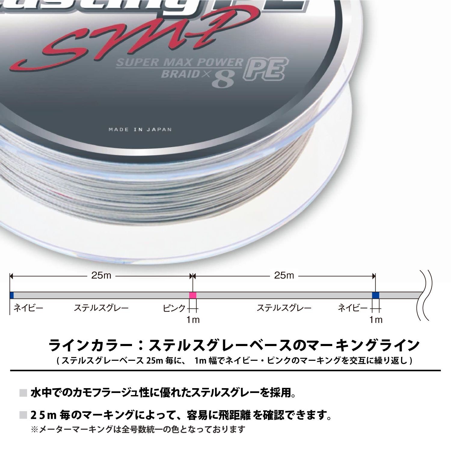 バリバス アバニ キャスティングPE SMP 5号 80LB 400m (057709) - メルカリ