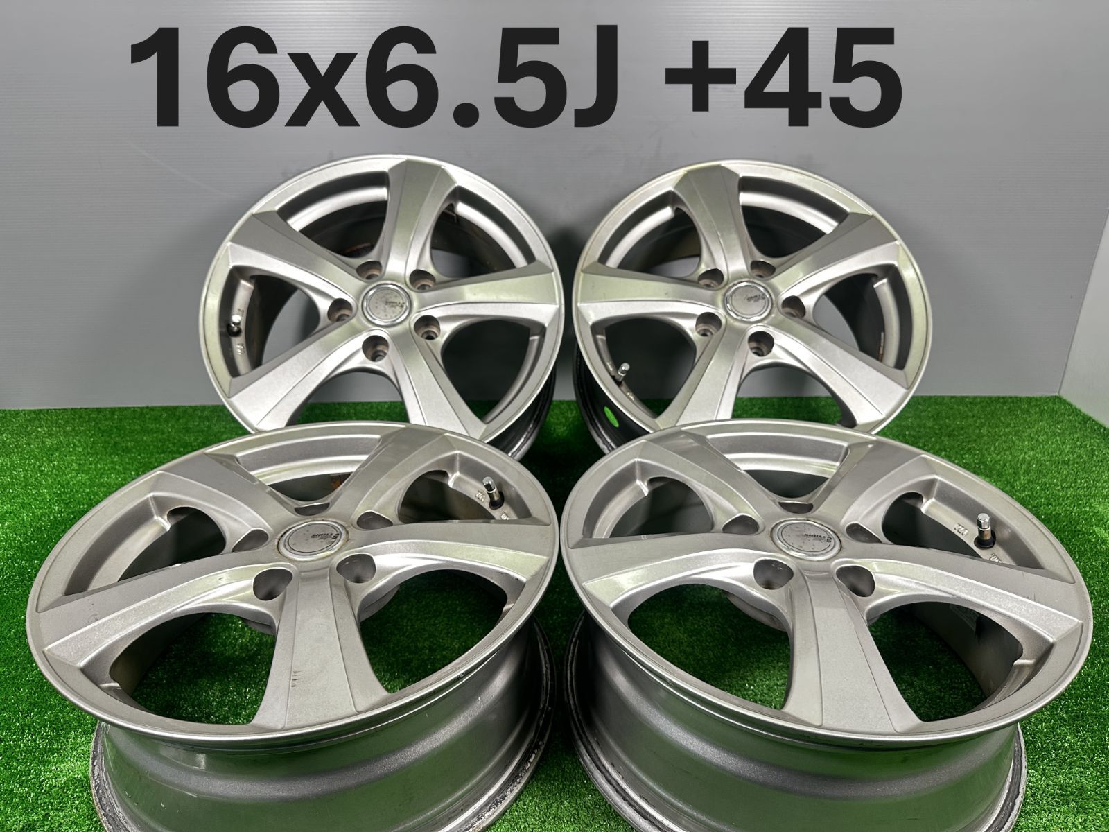 16x6.5J 45 5穴 PCD114.3 SIBILLA 4本 アルミホイール TA141