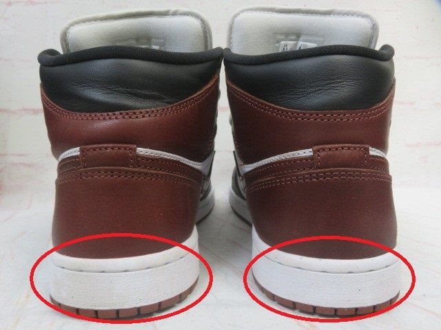  箱有 NIKE ﾅｲｷ ｽﾆｰｶｰ Air Jordan 1 Mid SE HF 3216-102 ﾌﾞﾗｳﾝ 26.5 cm スニーカー 靴