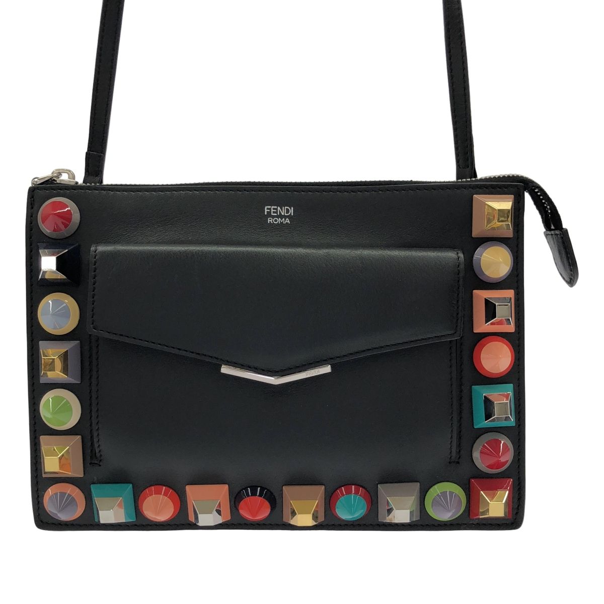 【美品】FENDIショルダーバッグ　トゥージュール マルチスタッズ FENDI/フェンディ】ショルダーバッグ マルチスタッズ トゥー