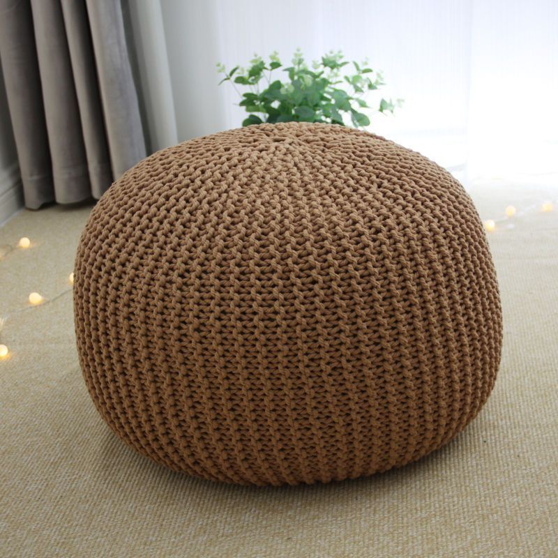 プフ 丸形クッション クッションチェア ニットプフ クッション 丸