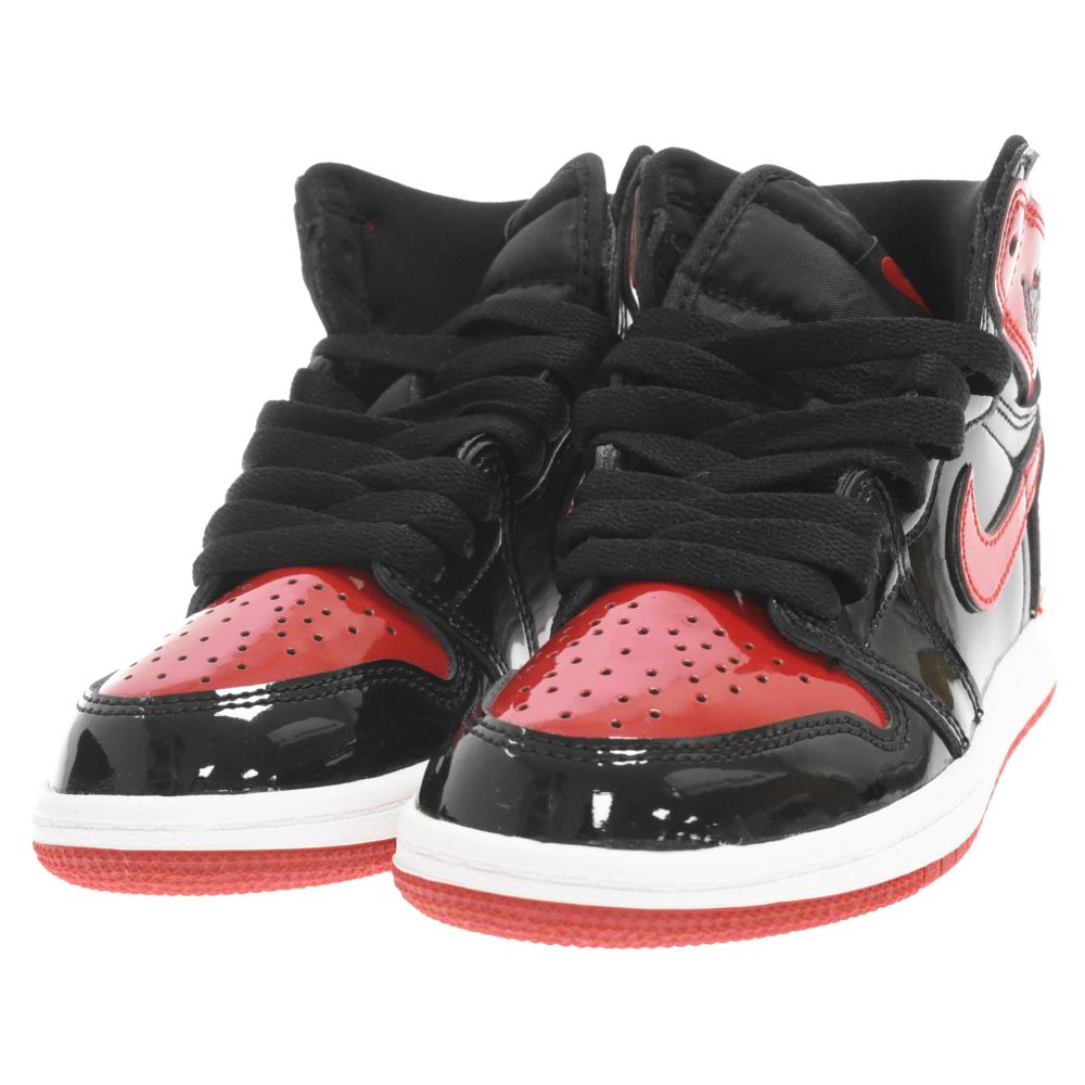 NIKE (ナイキ) AIR JORDAN1 RETRO HIGH OG TD Patent Bred エア ...