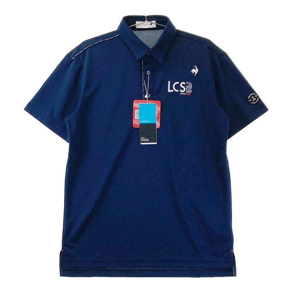 サイズ L LE COQ GOLF ルコックゴルフ 2025年モデル 半袖ポロシャツ ネイビー系 240101423290 ゴルフウェア メンズ ストスト