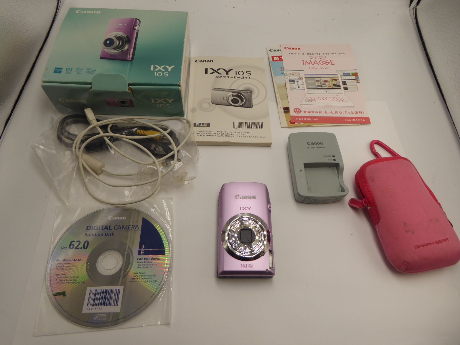 Canon IXY 10S ピンク デジタルカメラ 1410万画素 - メルカリ
