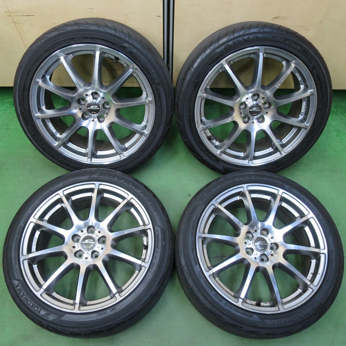 4本価格 22年 86 BRZ 等 215|45R17 ヨコハマ アドバン FLEVA V701 SCHNEIDER シュナイダー 17インチ PCD100|5H 5052002イノ