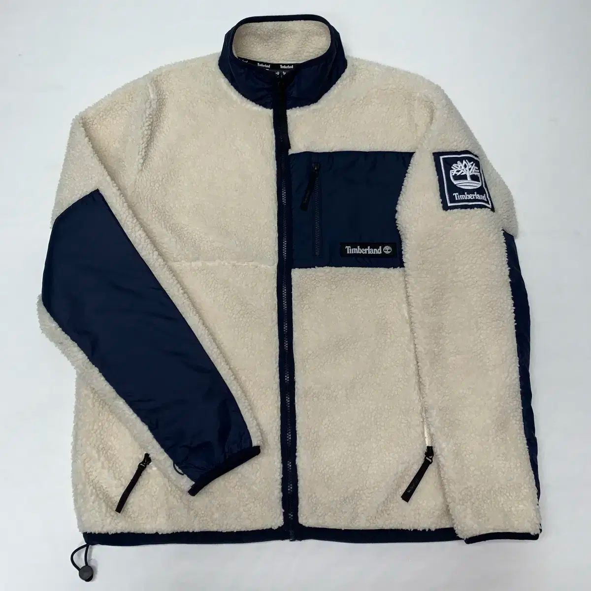 Timberland ボアフリースジャケット　アウター　メンズ　古着 Timberland - ティンバーランドボアフリースジャケット 黒紫 モス