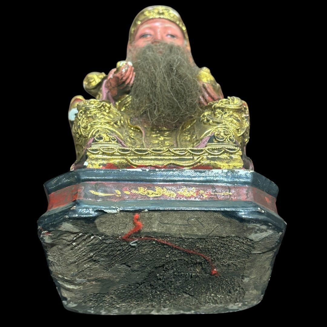 骨董 福徳正神 木彫 木像 骨董 福徳正神 木彫 木像 当時物 仏像 縁起物 インテリア 飾り
