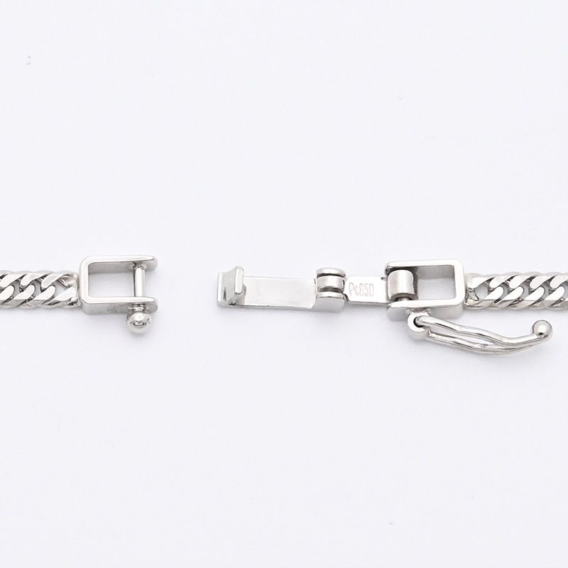 PT850(プラチナ) 喜平ネックレス 6面カットダブル 11.2g 45cm 新品 