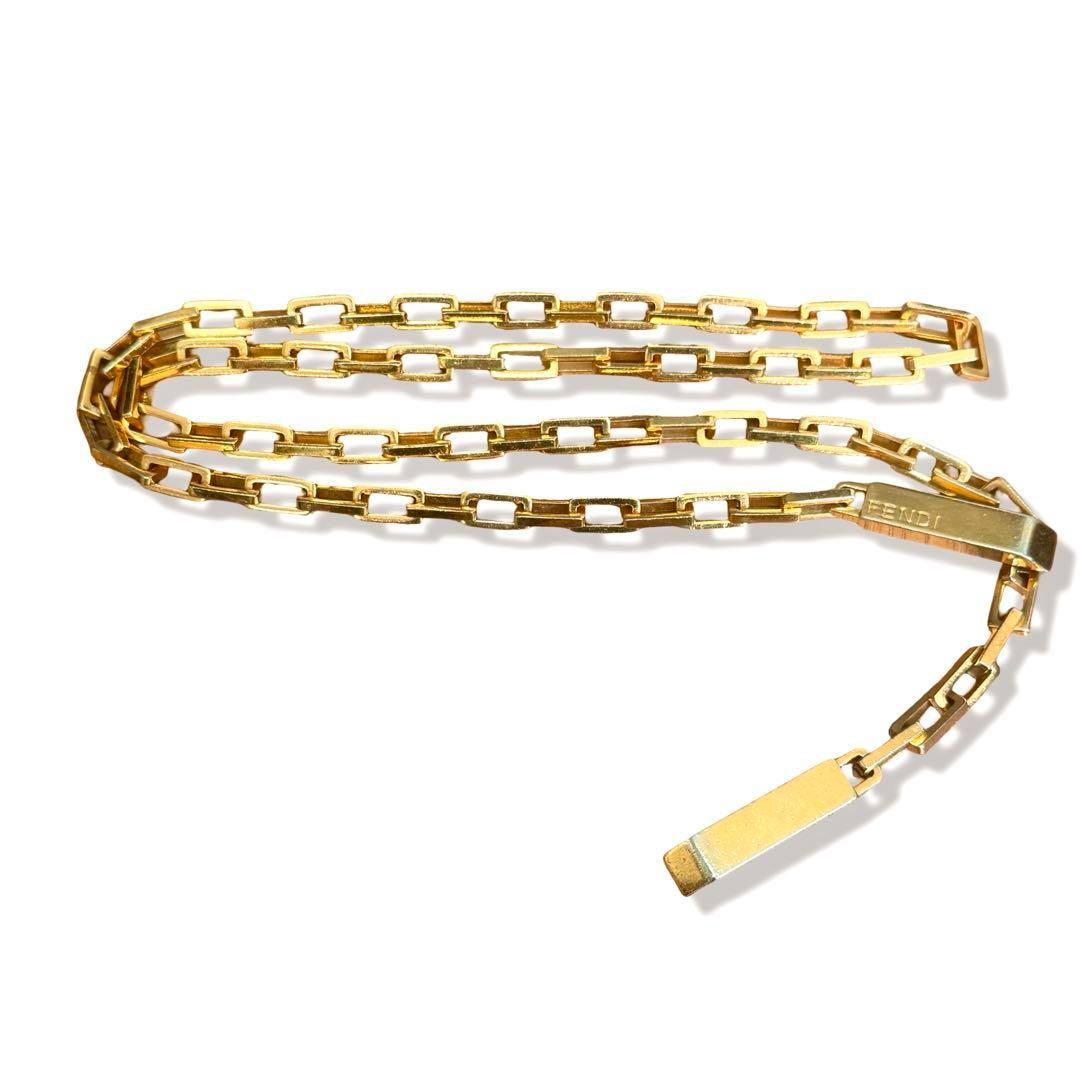 正規品 FENDI フェンディ チェーン ゴールド ベルト レディース 送料