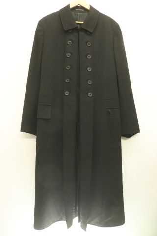 【中古】 YOHJI YAMAMOTO メンズロングコート 2 ナポレオンロングJKT YOHJI YAMAMOTO 2 黒 ブラック 無地