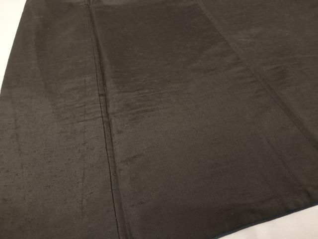 平和屋着物○男性 紬 アンサンブル 黒鳶色 正絹 逸品 AAAV9075np