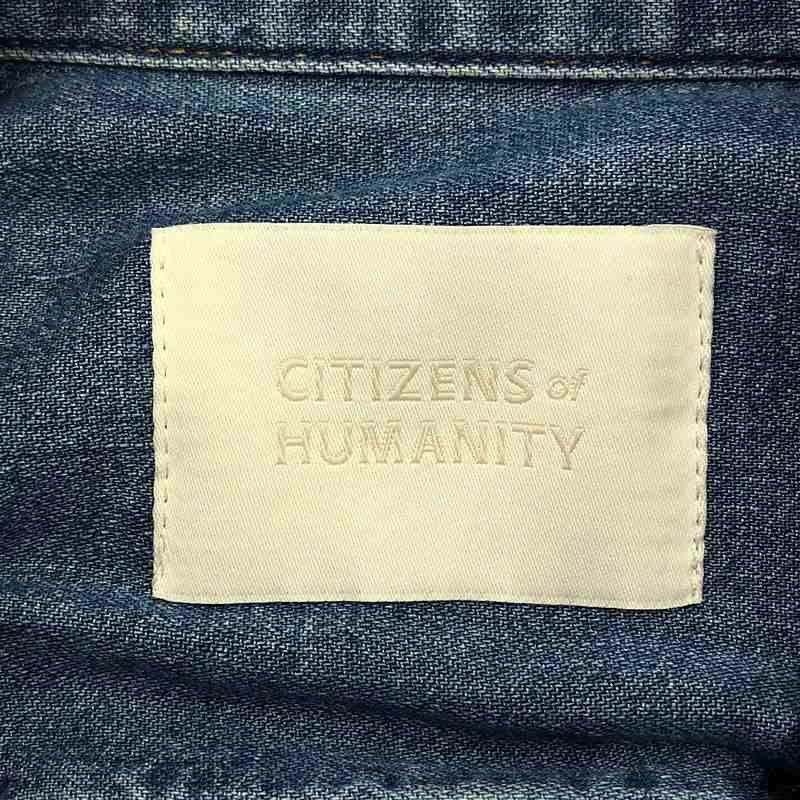 CITIZENS OF HUMANITY / シチズンズ オブ ヒューマニティー | 2024AW | CROPPED DENIM SHIRT クロップド デニム シャツ | F | ブルー | レディース Cropped denim shirt in blue - Citizens Of Humanity | Mytheresa