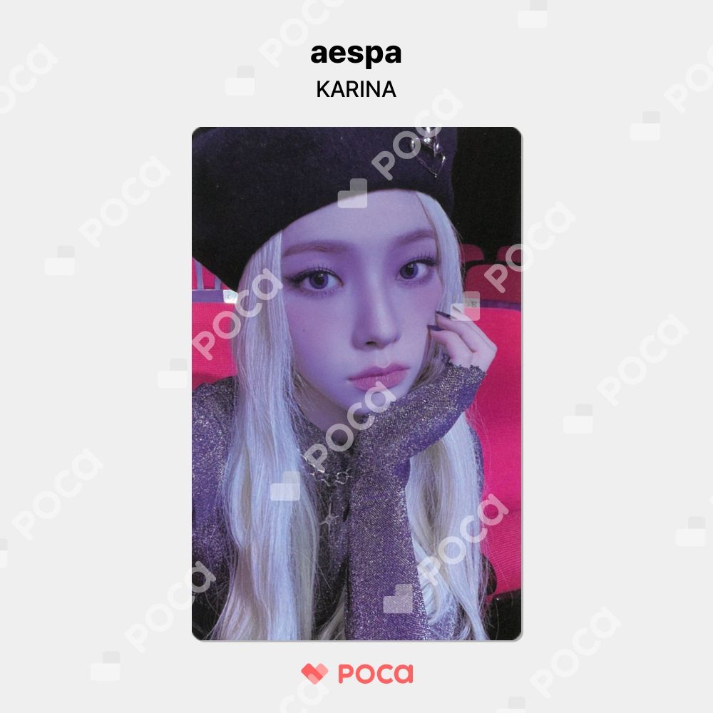 aespa カリナ トレカ MY WORLD Poster Ver. アルバム 公式