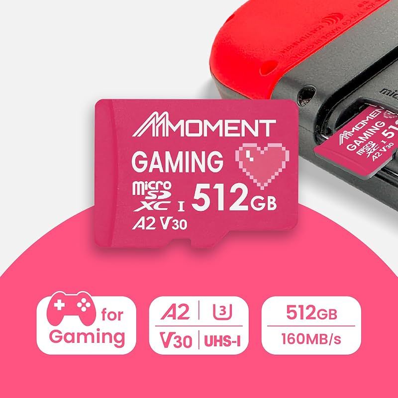 ♥品 MMOMENT MM23 PRO 512GB A2V30 MicroSDXC カード Switch対応 SDアダプター付 読込最大160MB|s 0