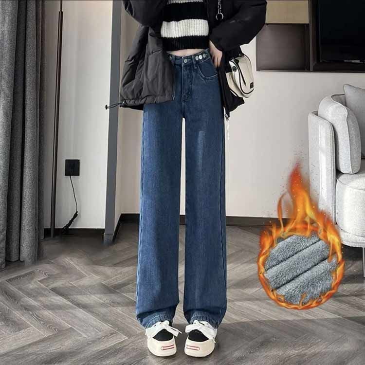 裏起毛 デニム デニムパンツ レディース パンツ ボトムス ワイド