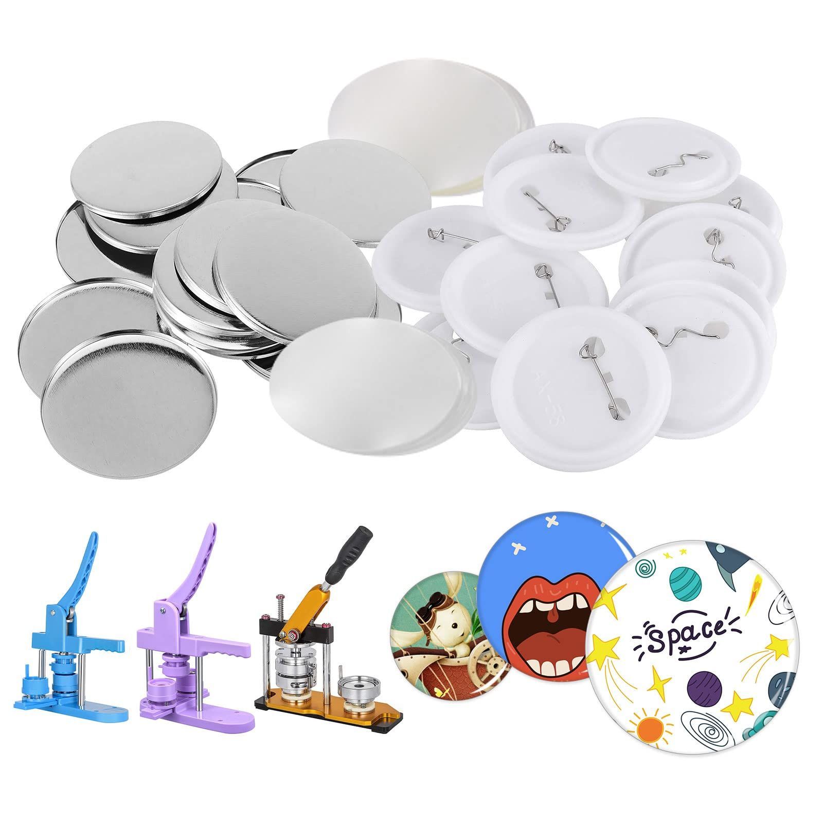 【次回入荷予定無し】パーツセット防錆 製作 耐久性 手作り素材 手芸 DIY 手芸用品 ハンドメイド クリア 缶バッジマシーン用 キット 44mm プロ バッジ部品 手作り缶バッジパーツ 仕様 バッジ