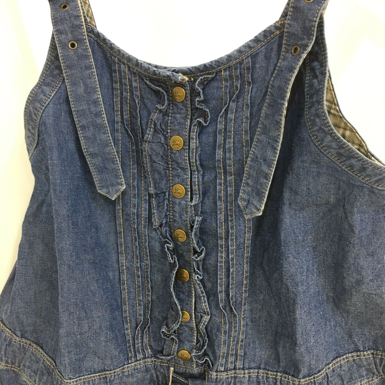 02m0382 BURBERRY BLUE LABEL(バーバリーブルーレーベル) サロペット 