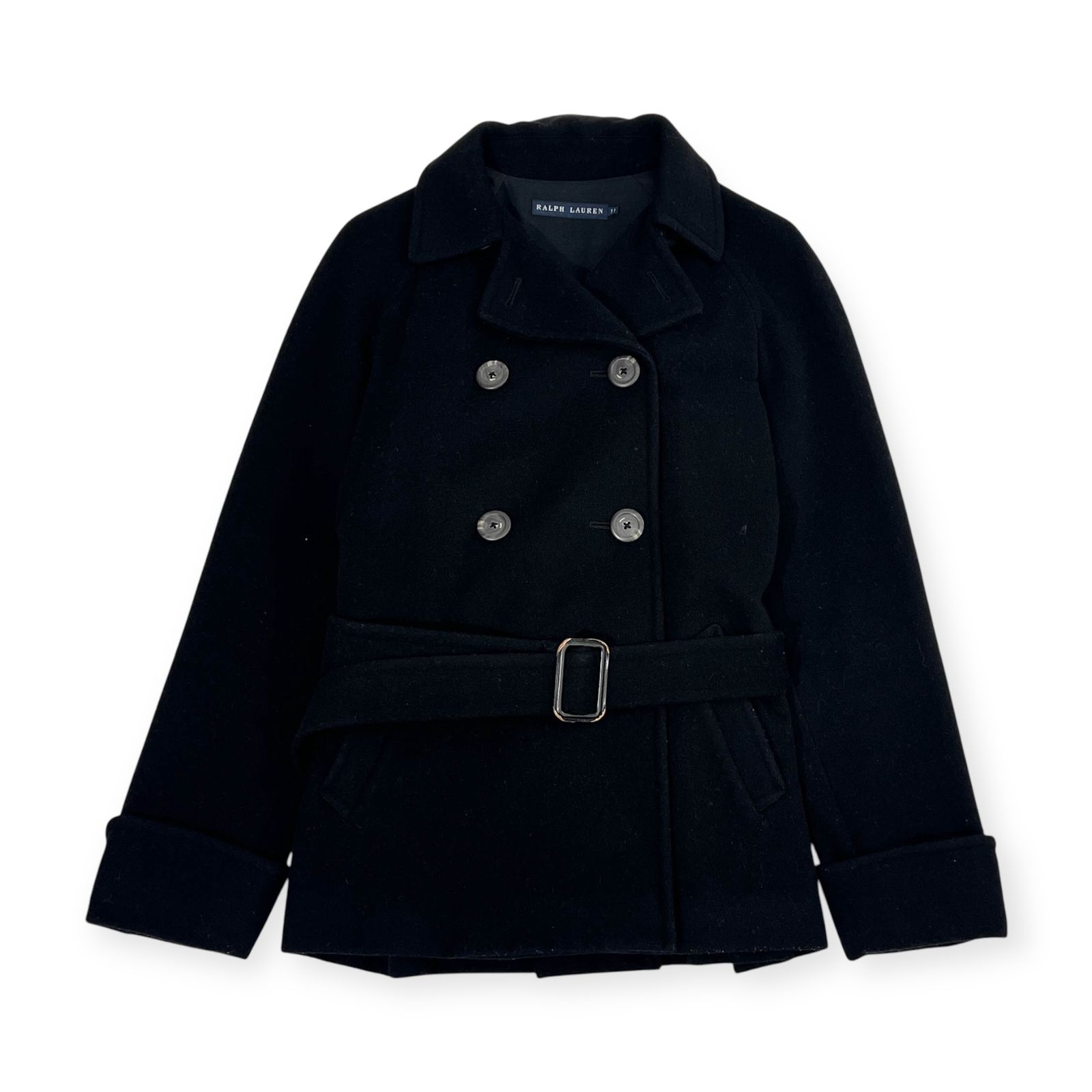 90s Ralph Lauren ラルフローレン Pコート ピーコート 11/ブラック 