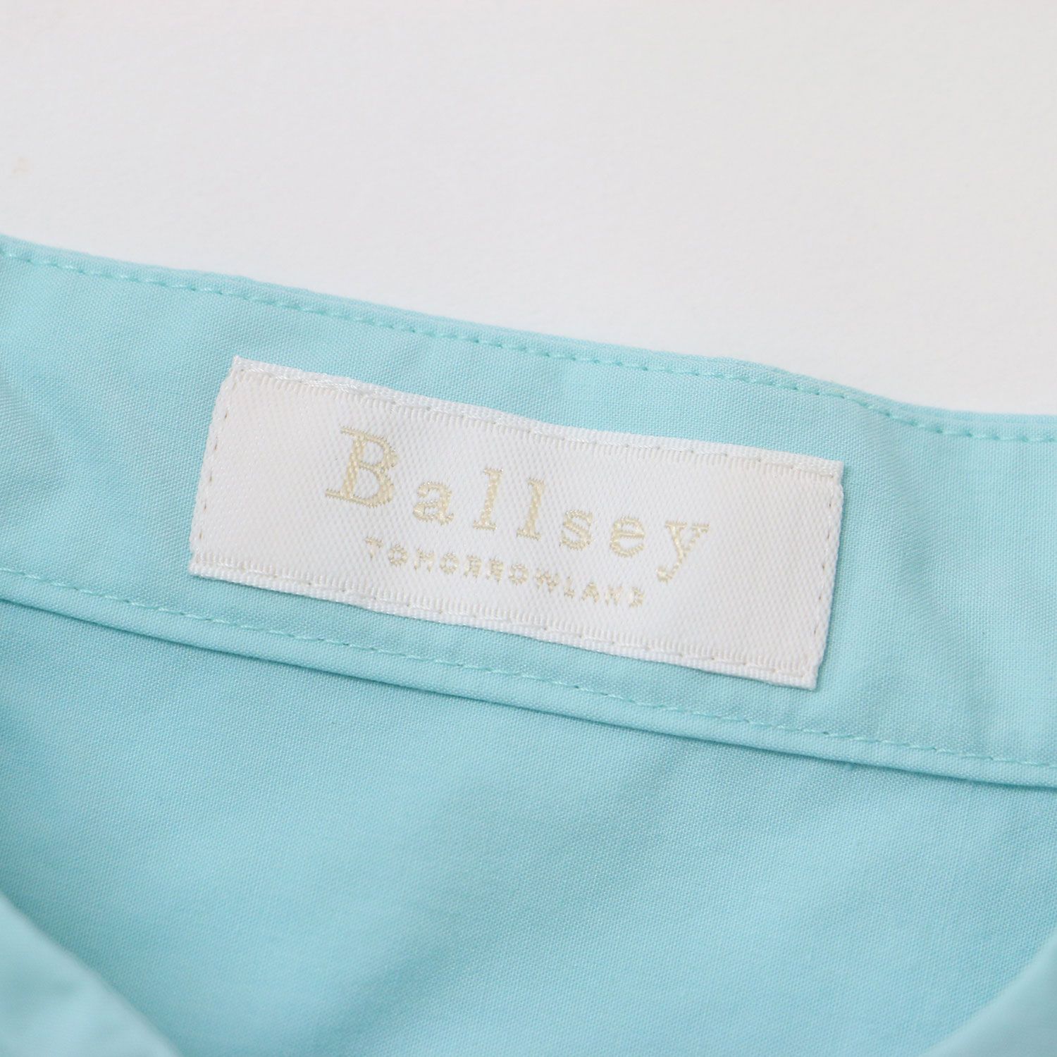 Ballsey ボールジー ブラウス ライトブルー 36(9号) スタンドカラー 