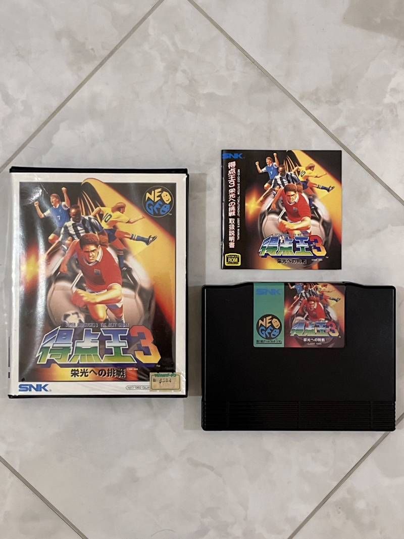 SNK ネオジオ ROM 得点王3 栄光への挑戦 取説付 NEO-GEO ゲームソフト