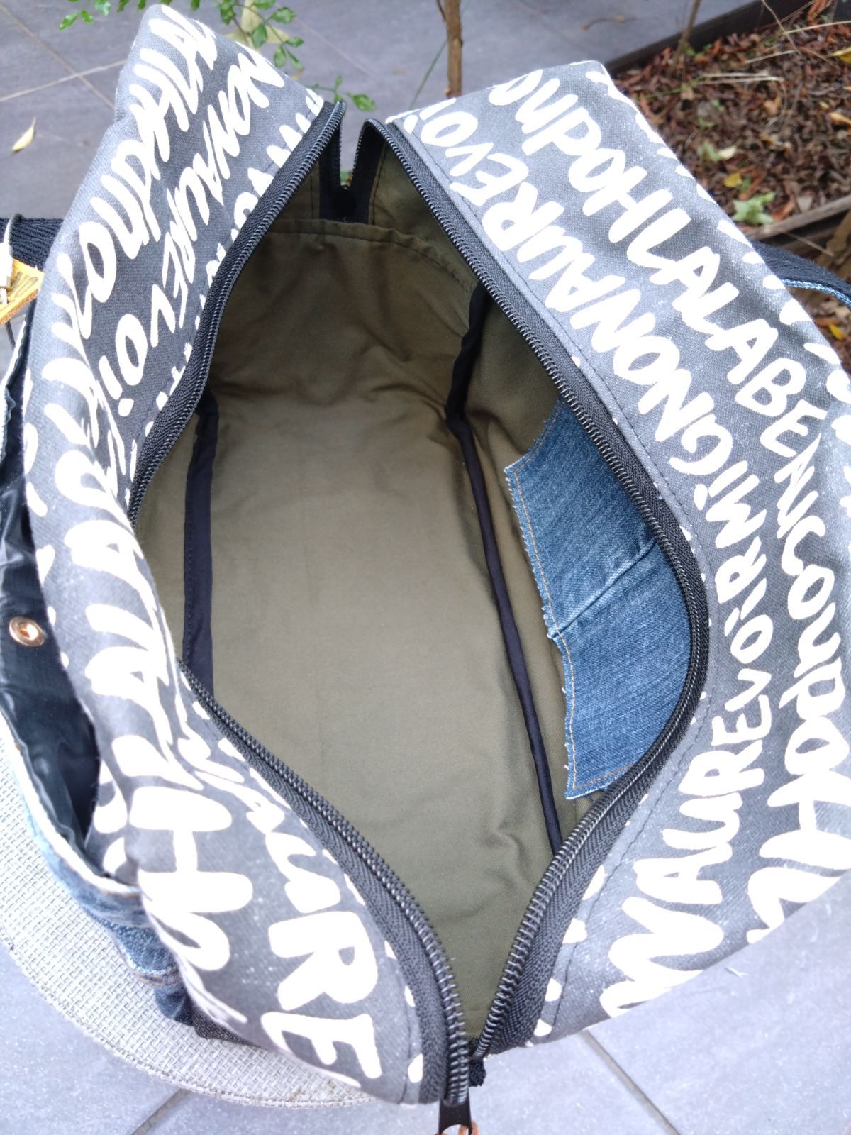 ️DENIM✖️ボストンバッグ⚮̈ お揃いポーチ付き