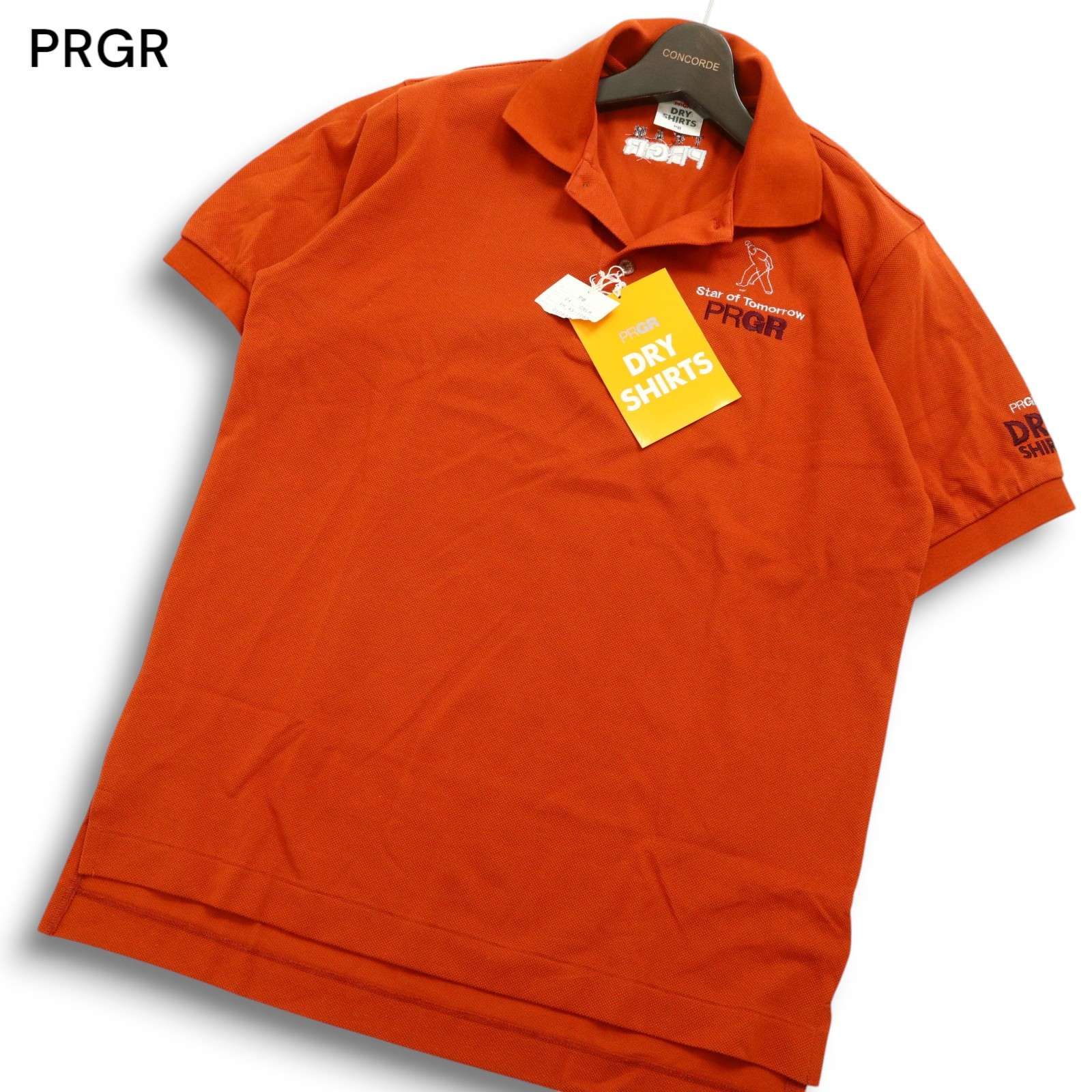 新品 未使用】 PRGR プロギア 春夏 DRY SHIRTS☆ 半袖 ロゴ刺繍