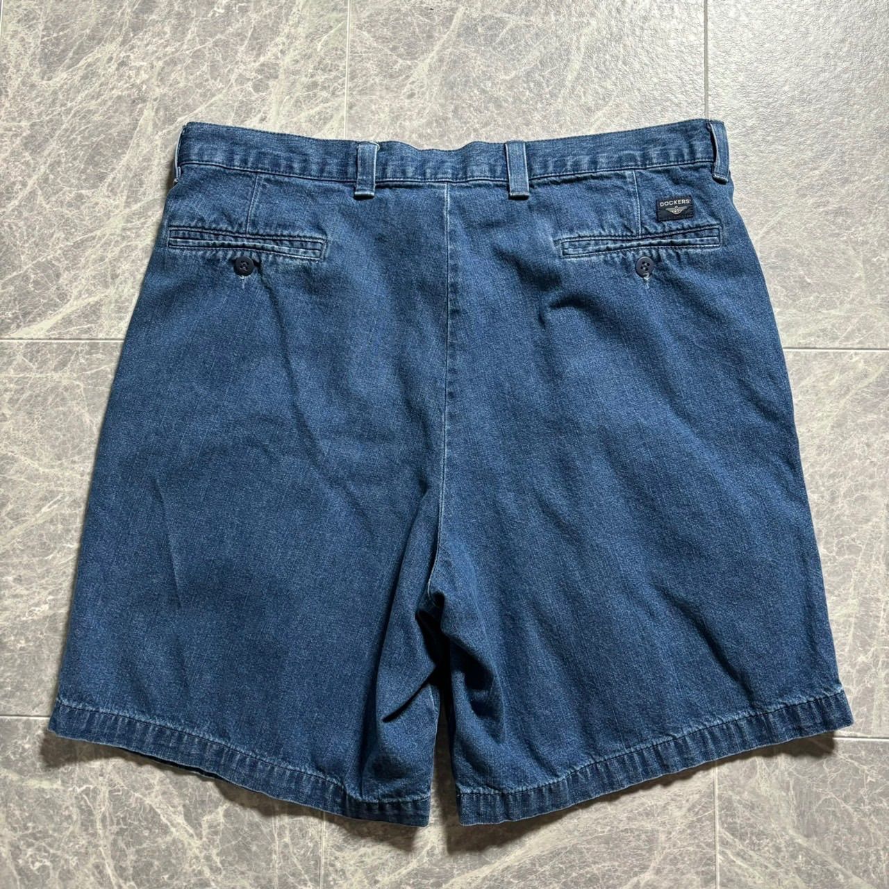 00s DOCKERS 2tuck Denim Shorts - メルカリ