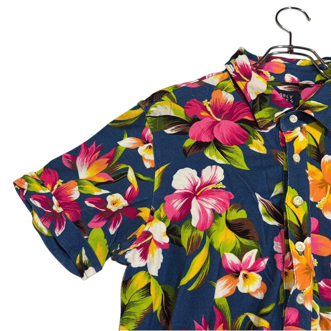 PEARLY GATES 植物柄 ゴルフシャツ B033 PEARLY GATES パーリーゲイツ ポロ シャツ ゴルフ ウェア 総柄