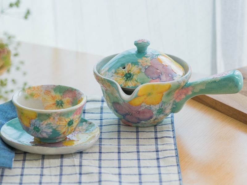 鑑賞！【水注 水差 蓋付花文・FB・中国酒器】古董古玩 フオルム