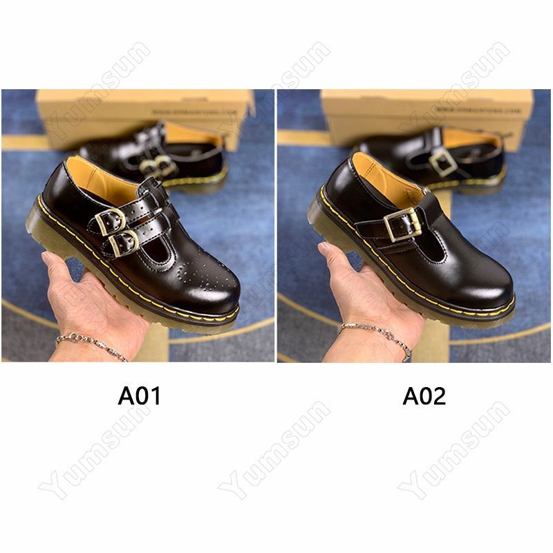 Dr.Martens  ドクターマーチン レディース メリージェーン POLLEY Tバーシューズ 1461 ブラック 革靴 黒 シューズ レザー ワーク ショート 女性