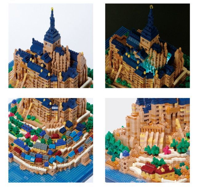 新品 ナノブロック nanoblock モン・サン・ミシェル デラックス
