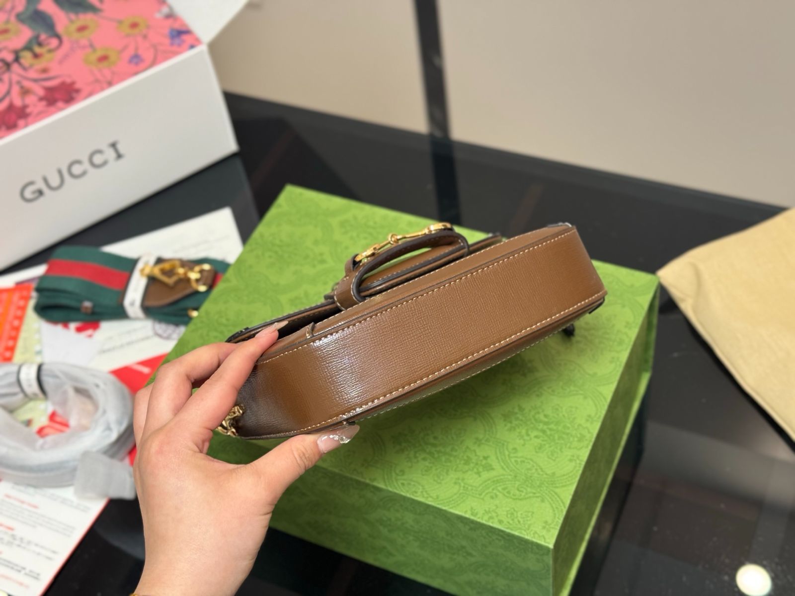 GUCCI 希少 サドルバッグ 今日特価】Gucci Vintage Saddle Bag 1955（グッチ ヴィンテージ