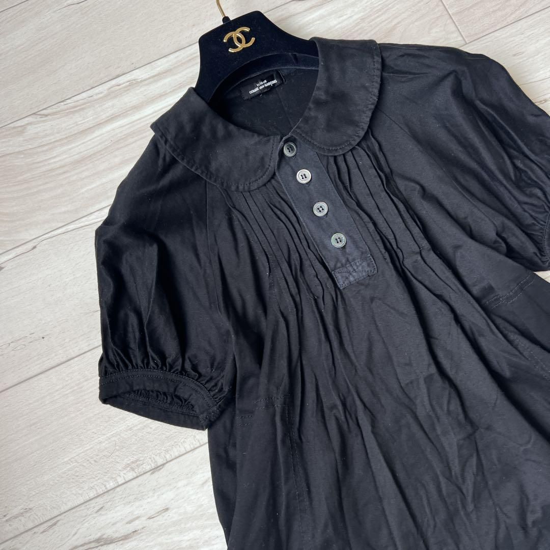 丸襟ブラウス ピンタック